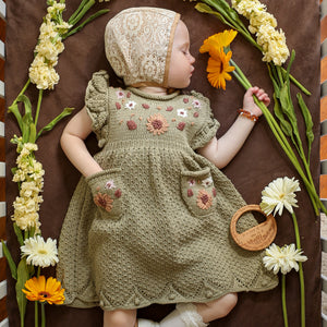 Hazel Dress with hand embroidery