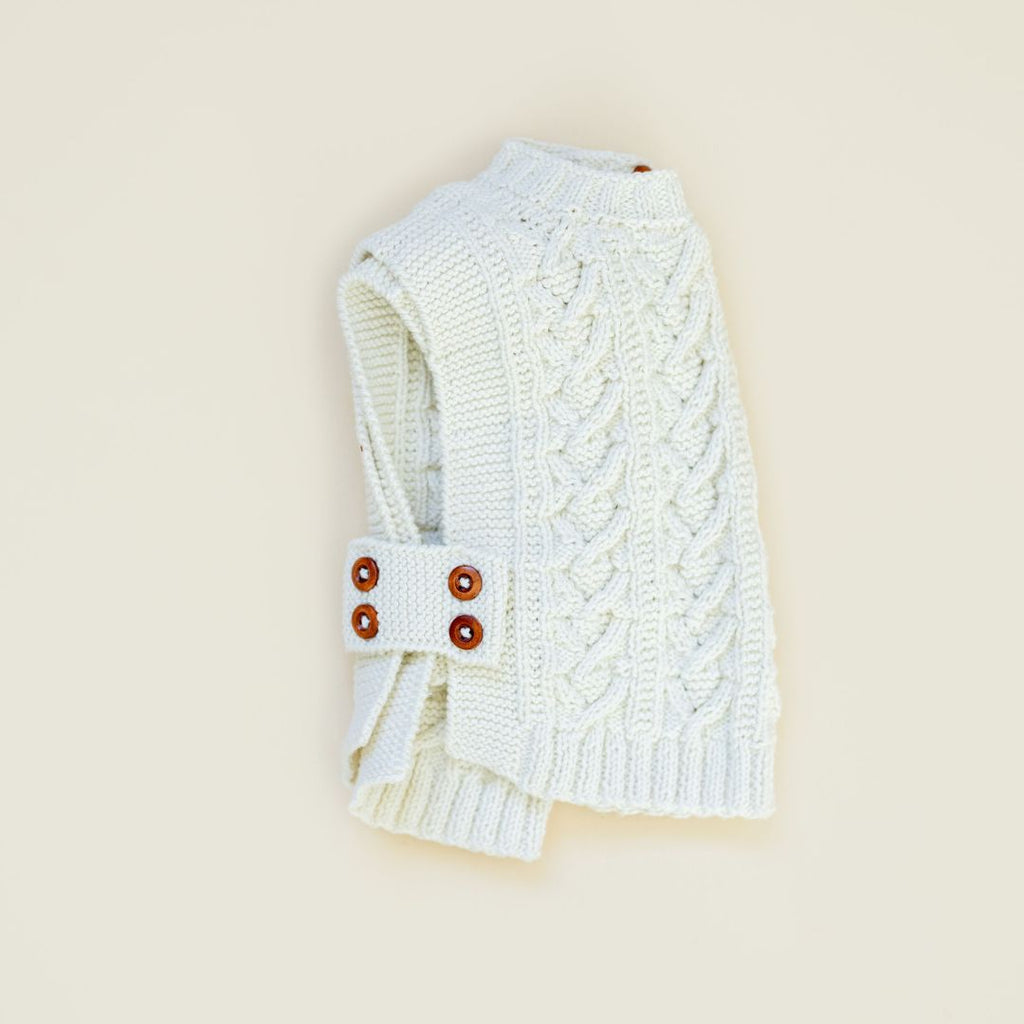 Aspen Vest. Quality hand-knit cotton bamboo vest for children and women