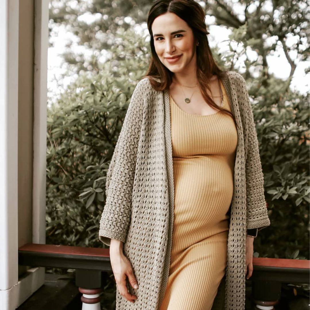 Hand knitted Katy Cardigan for children, women and dolls.