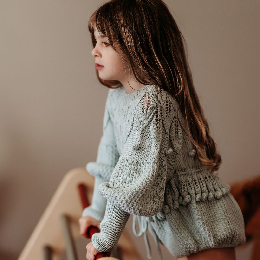 Shirley Romper crafted with cotton and bamboo.