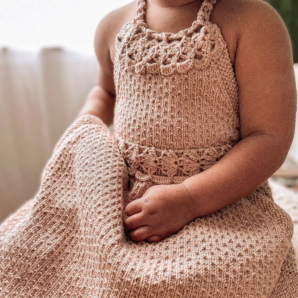 Handmade sustainable knitwear for babies and children by JuneBee Baby - artisan cotton bamboo clothing.