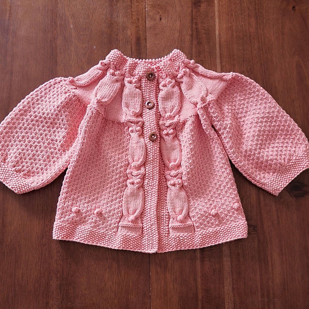 Children's Cardigan with Owl Motifs