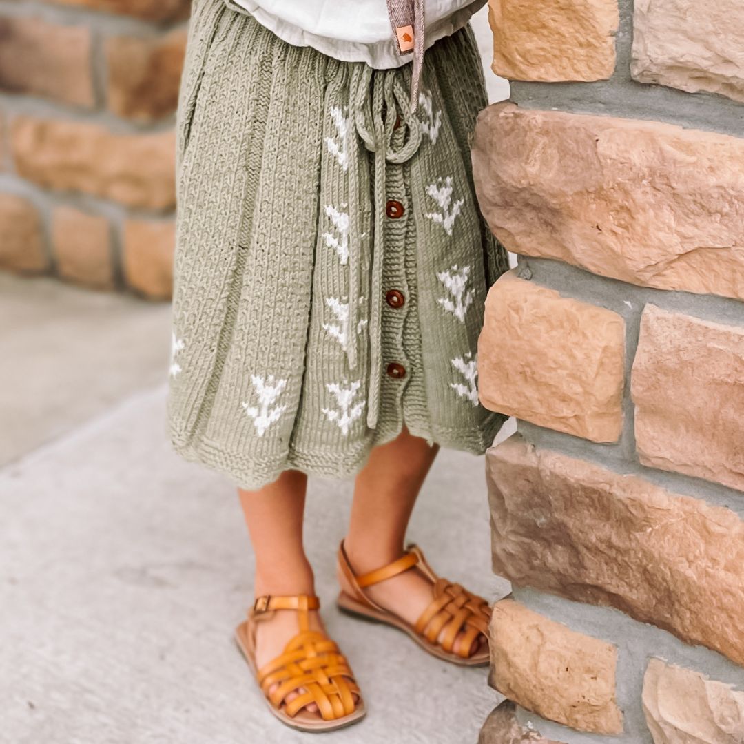 Elsa-Skirt-Khaki-Green