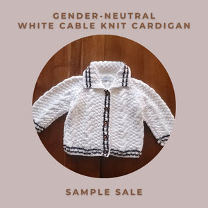 Gender-Neutral-White-Cable-Knit-Cardigan