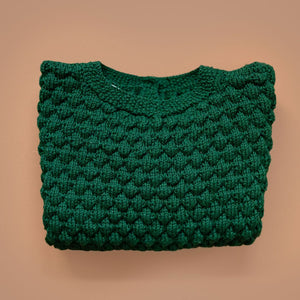 Hand-Knit-Virginia-Pullover-Dark-Green