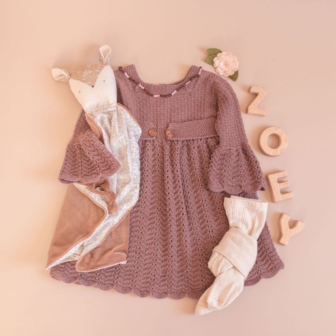 June-Dress-Mocha-Lace knit