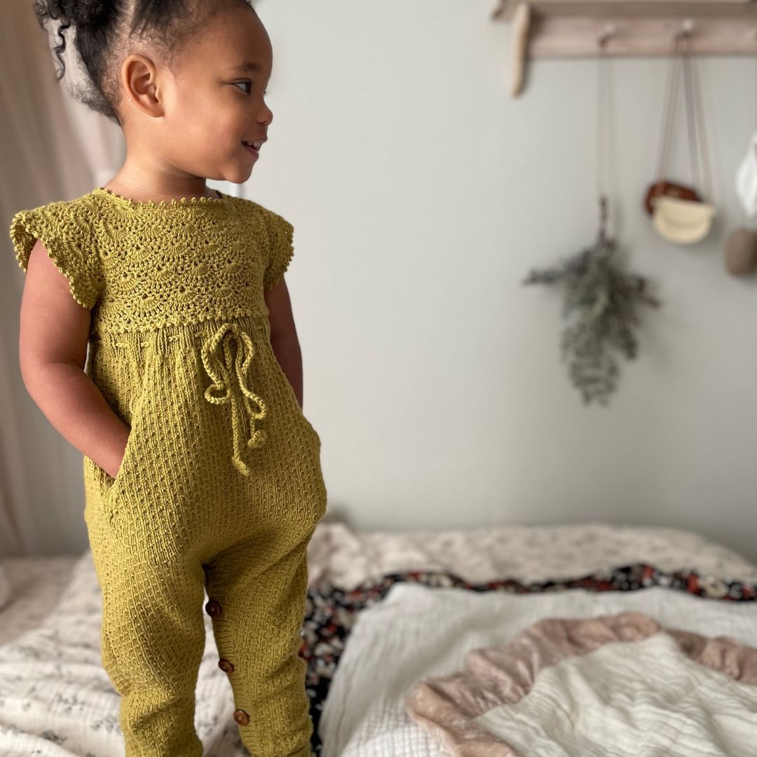 Kids-Lucy-Romper-Olive-Yellow