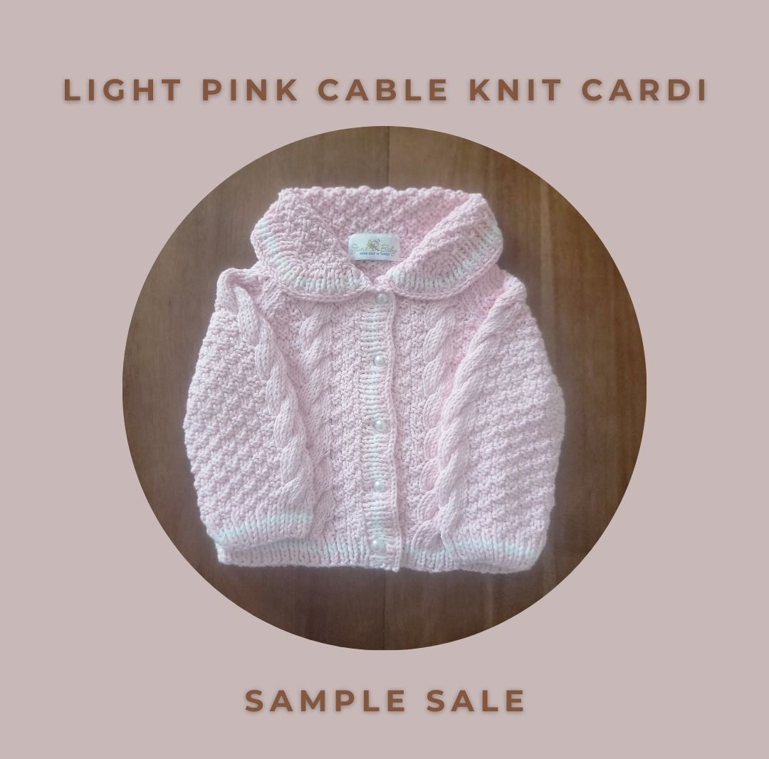 Cable Knit Cardi with Pearl Buttons