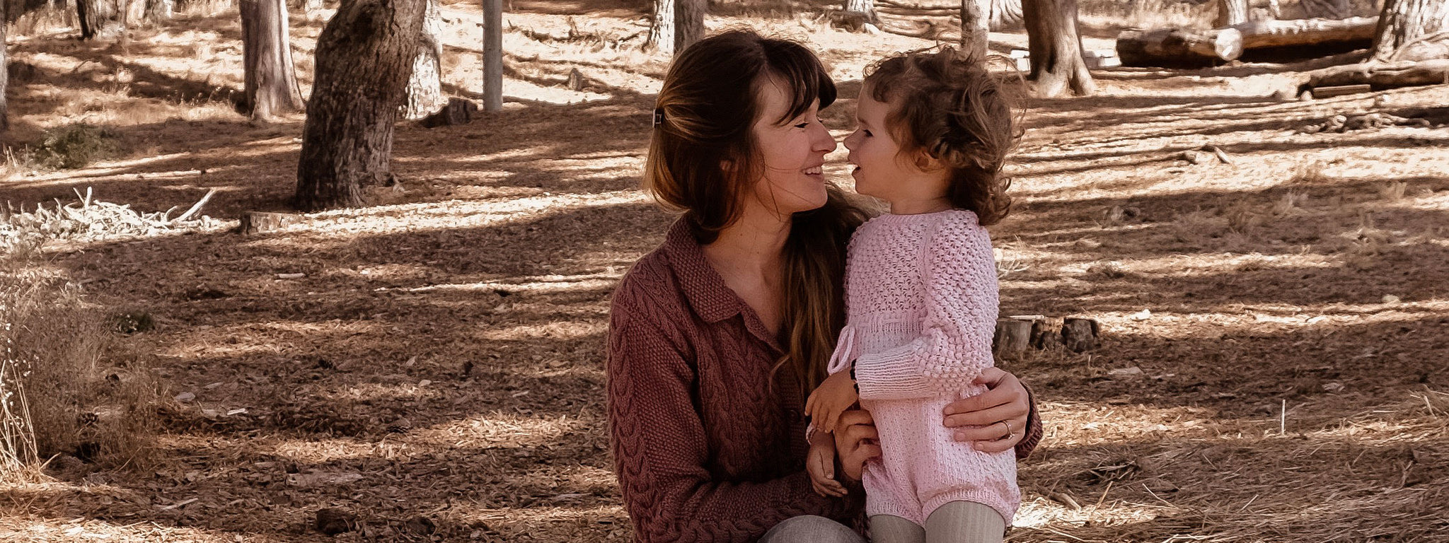 Ada Cardigan and Rio Romper for mom and child