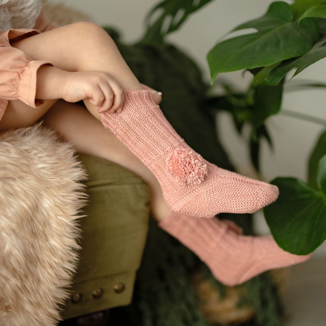 Pom-Pom-Bed-Socks-Dusty-Rose