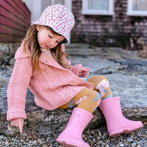 Ada Cardigan in dusty rose - handmade cable knit cardigan by JuneBee Baby
