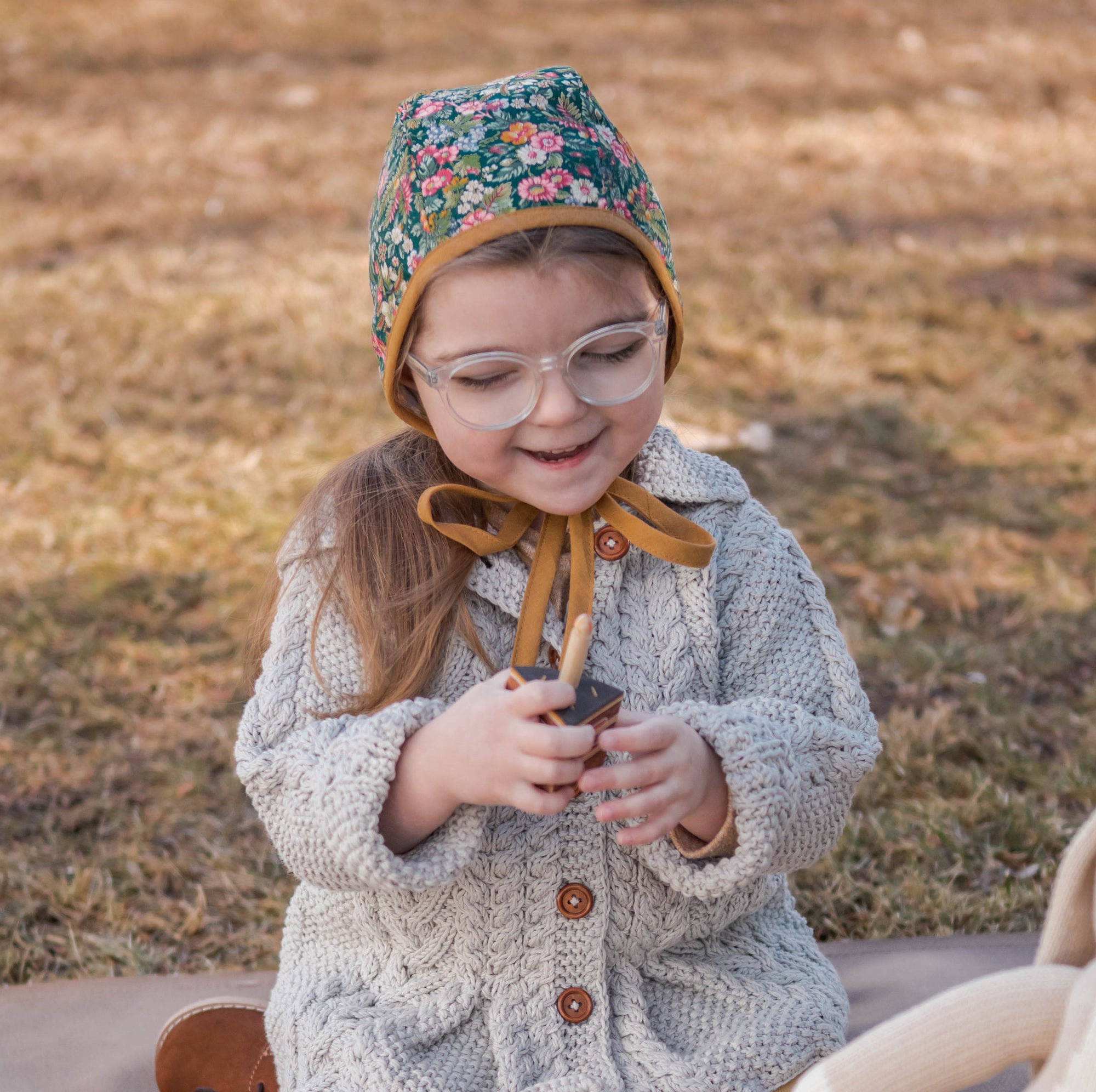 Ada Cardigan in light gray - cable knit kids and women cardigan by JuneBee Baby
