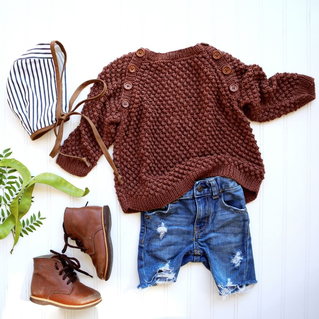 Bubble-Pullover-Brown