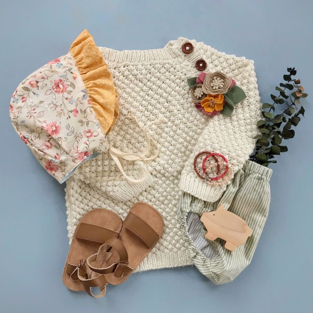 Bubble-Pullover-Ivory