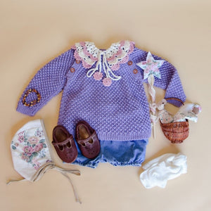 Bubble-Pullover-Purple