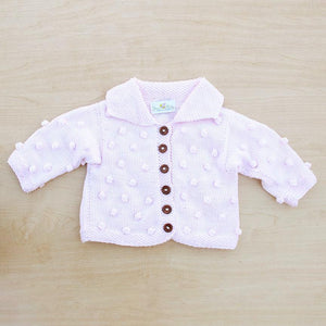 Carrie Cardigan in light pink - handmade kids cardigan by JuneBee Baby
