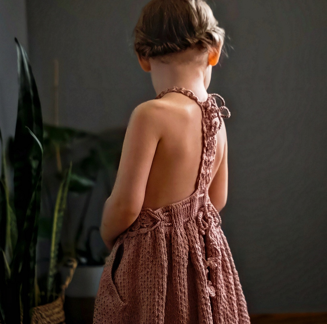 Children-T-back-dress-dusty-rose
