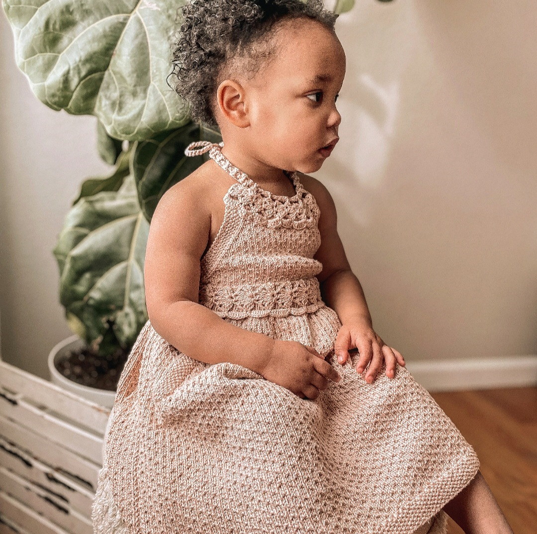 Children-T-back-dress-creamy-blush