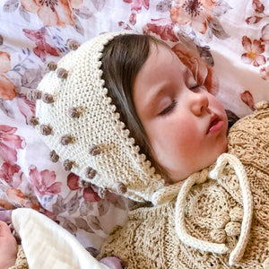 Popcorn-Bonnet-Ivory-Brown