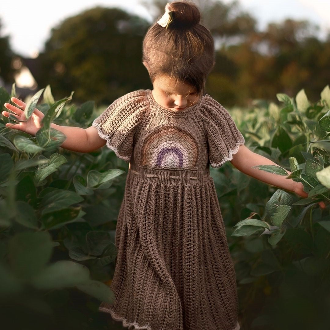 Rainbow Dress Light Brown / 18-24M