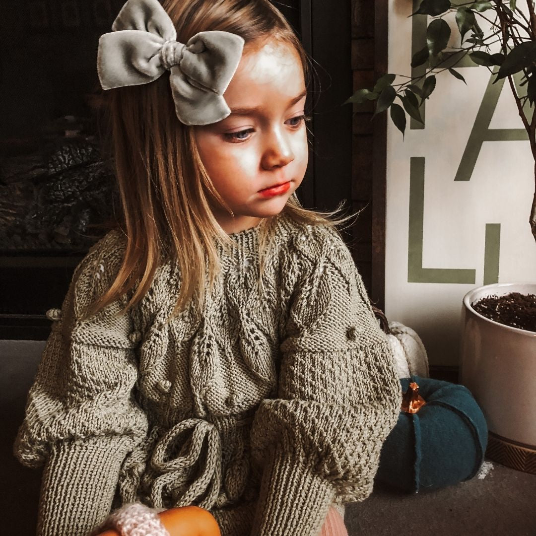 Shirley Romper in Khaki Green - Handmade Baby Romper