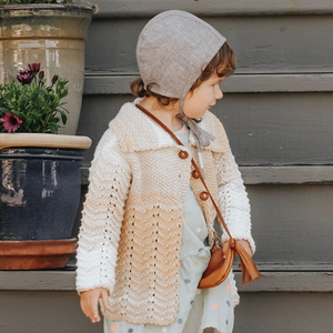 Baby Diaries Cardigan in marble - artisan knit cardigan by JuneBee Baby
