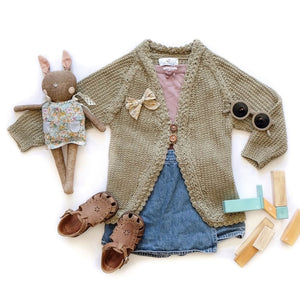 Faith-Cardi-Khaki-Green